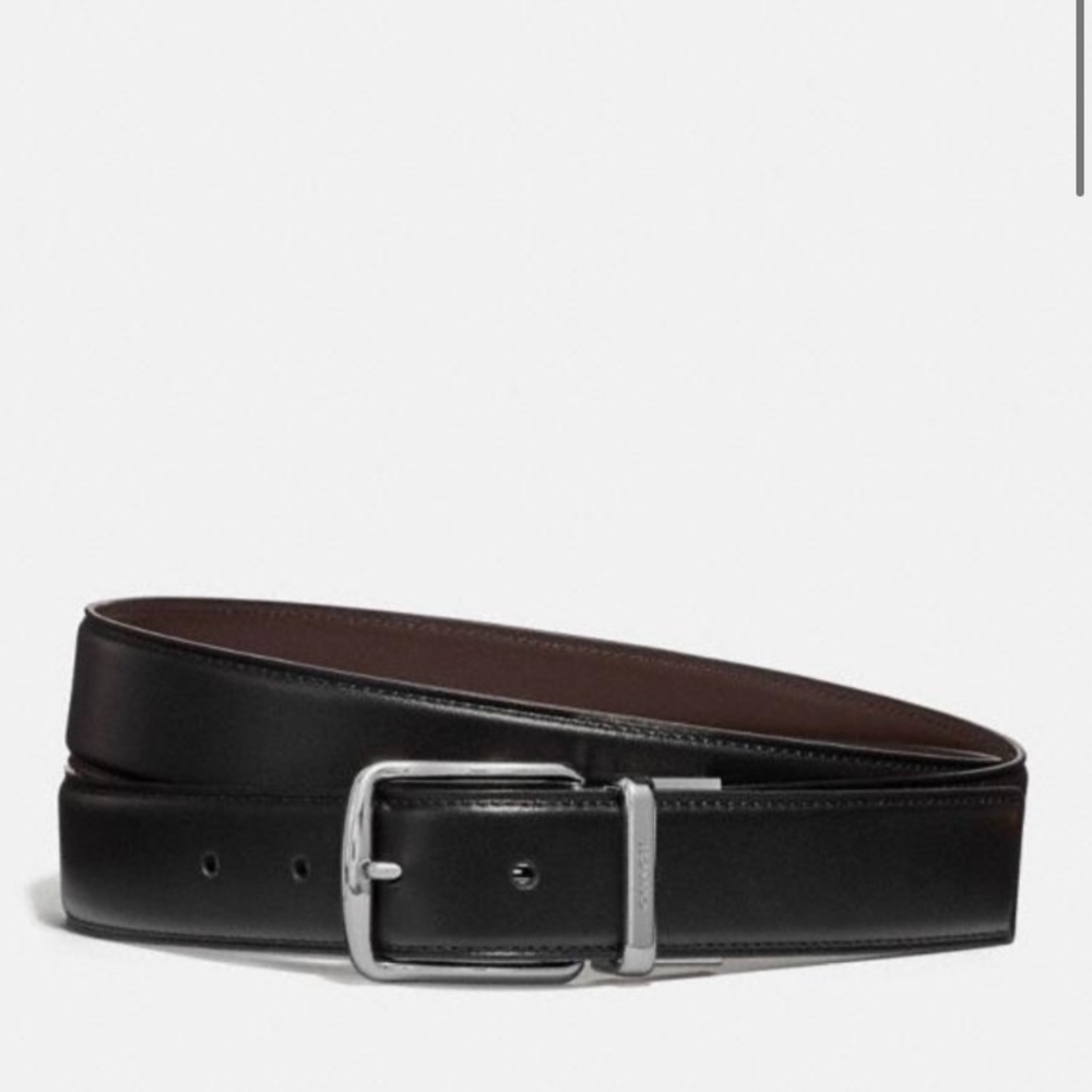 Coach Harness Buckle Cut-To-Size Reversible Belt
